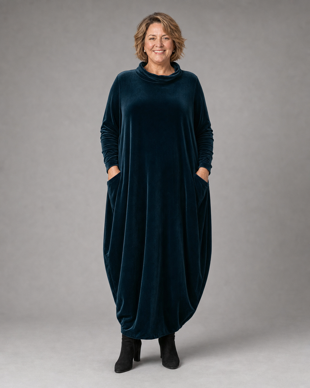Karolína – Sametové maxi šaty
