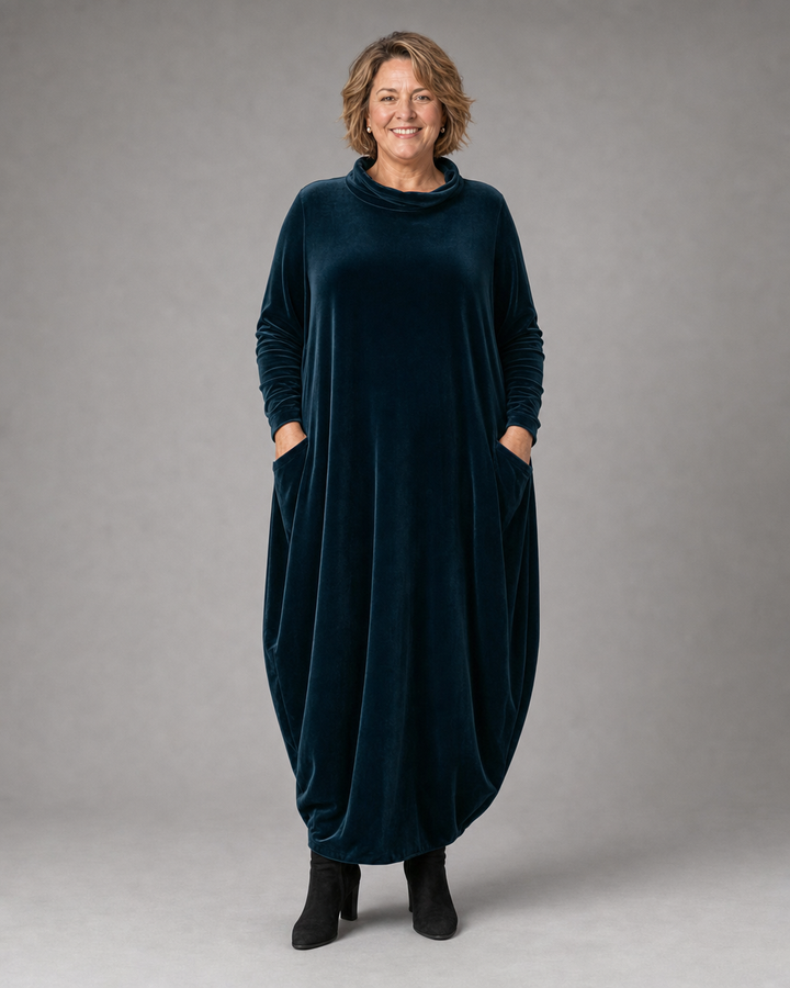 Karolína – Sametové maxi šaty