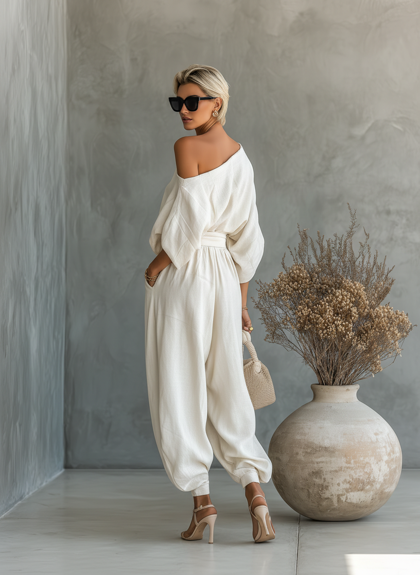 Selene - Ľanový Set
