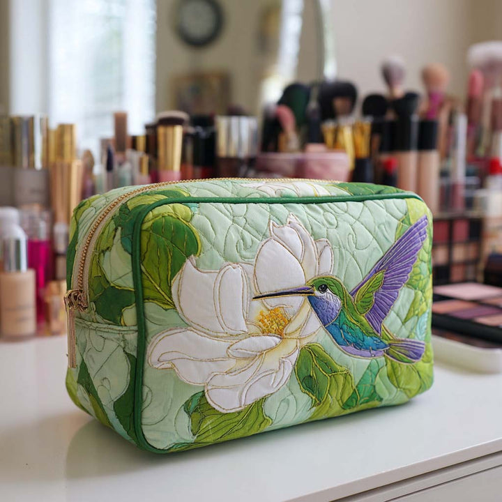 Marnie - Quilted Toiletry Bag - Refined Petals