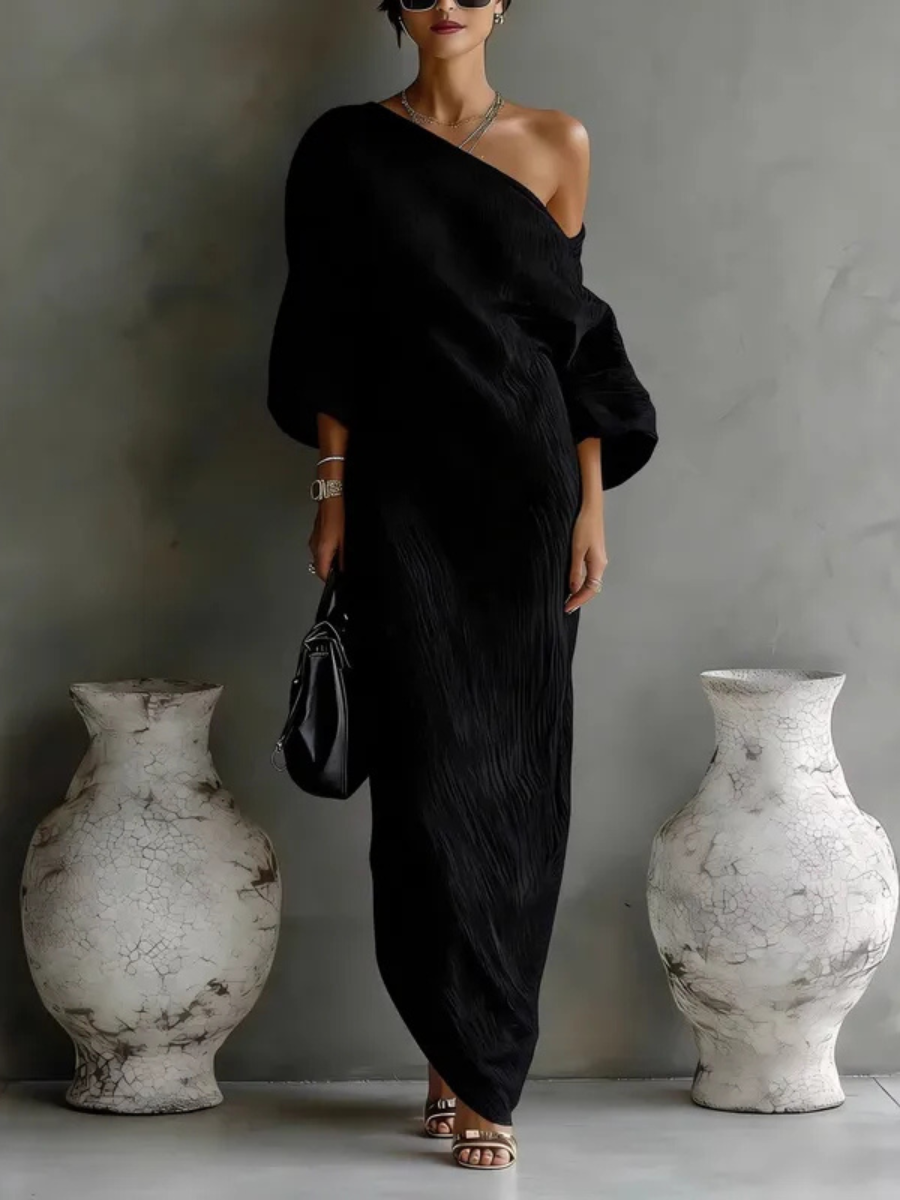 Katarína – elegantné šaty na jedno rameno