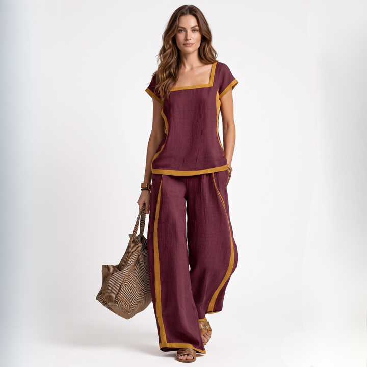 Serena - ELEGANTNÝ SET Z ĽANU DVOJ DIELNY