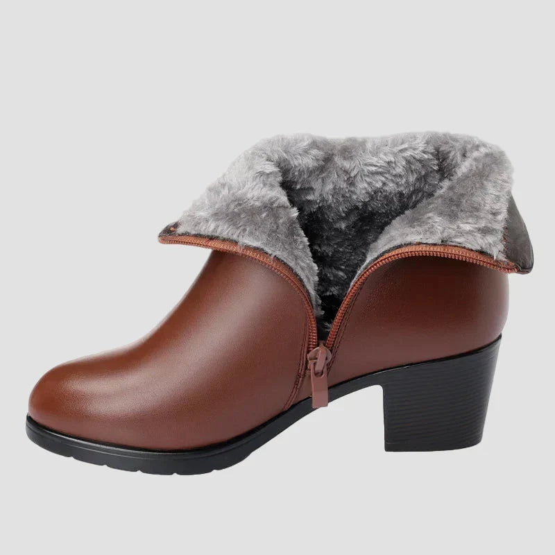 Frédérica - Elegantné zimné čižmy s patentným zipsom