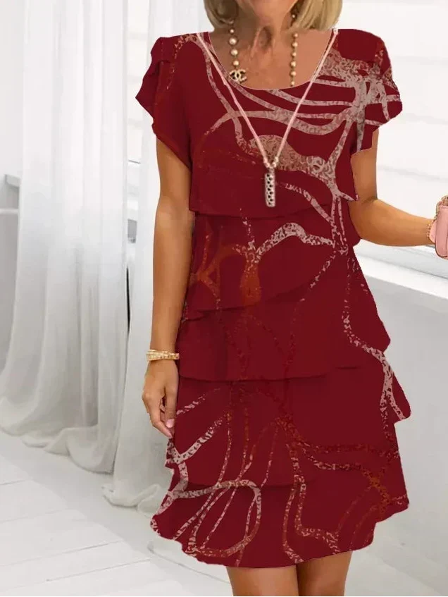 Monika - Elegantná Šaty s Volánmi