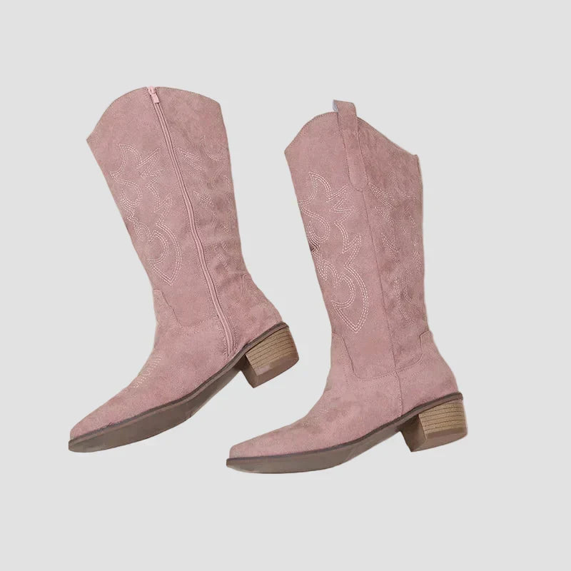 Katarina - Western Čizmy pre Kaubojky z Suede