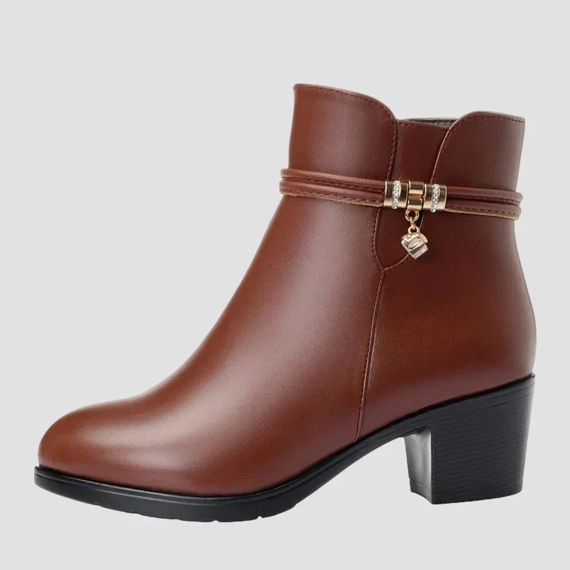 Frédérica - Elegantné zimné čižmy s patentným zipsom