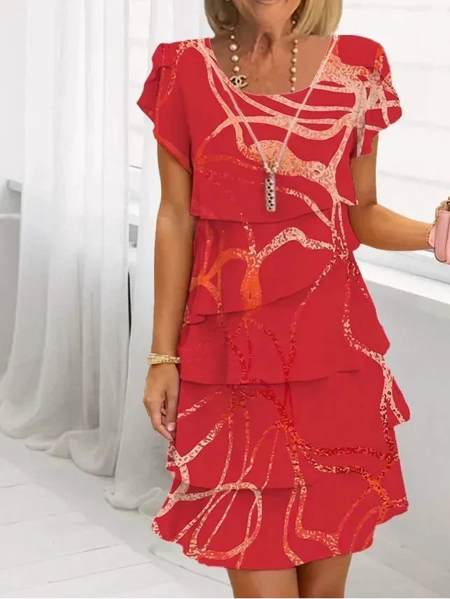 Danielle - Elegantná Šaty Pohodlia s Prúžkami