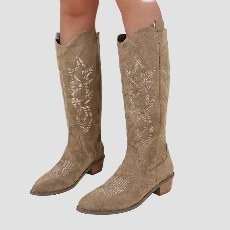 Katarina - Western Čizmy pre Kaubojky z Suede