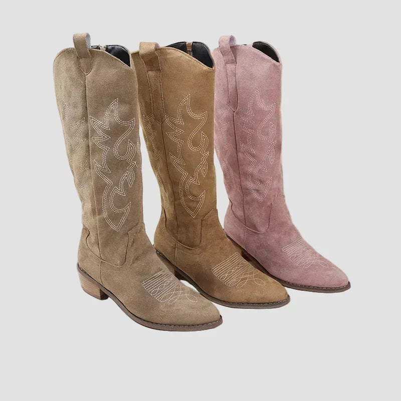 Katarina - Western Čizmy pre Kaubojky z Suede