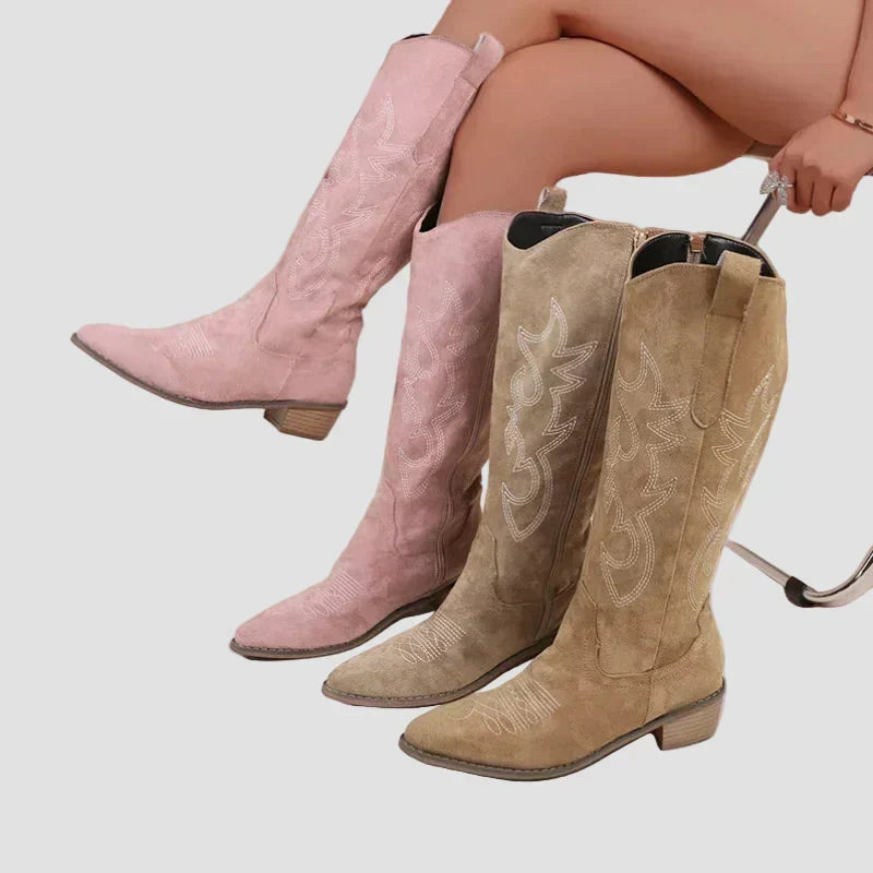 Katarina - Western Čizmy pre Kaubojky z Suede