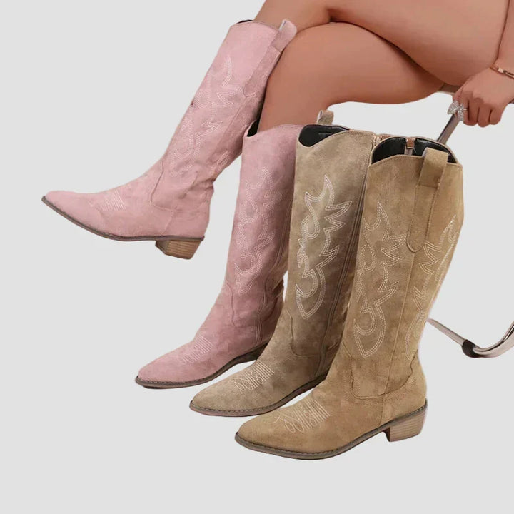 Katarina - Western Čizmy pre Kaubojky z Suede