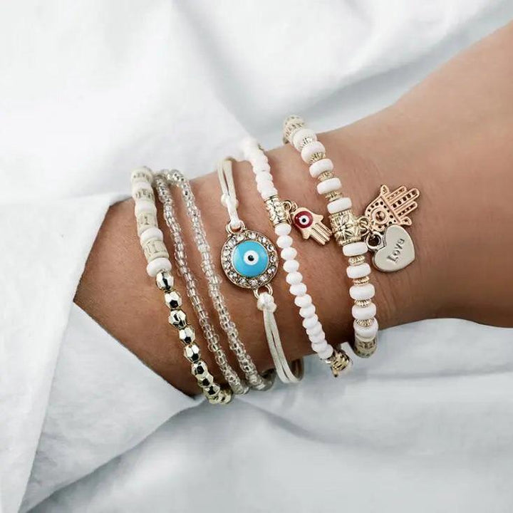 Sada náramkov hamsa | Zlato