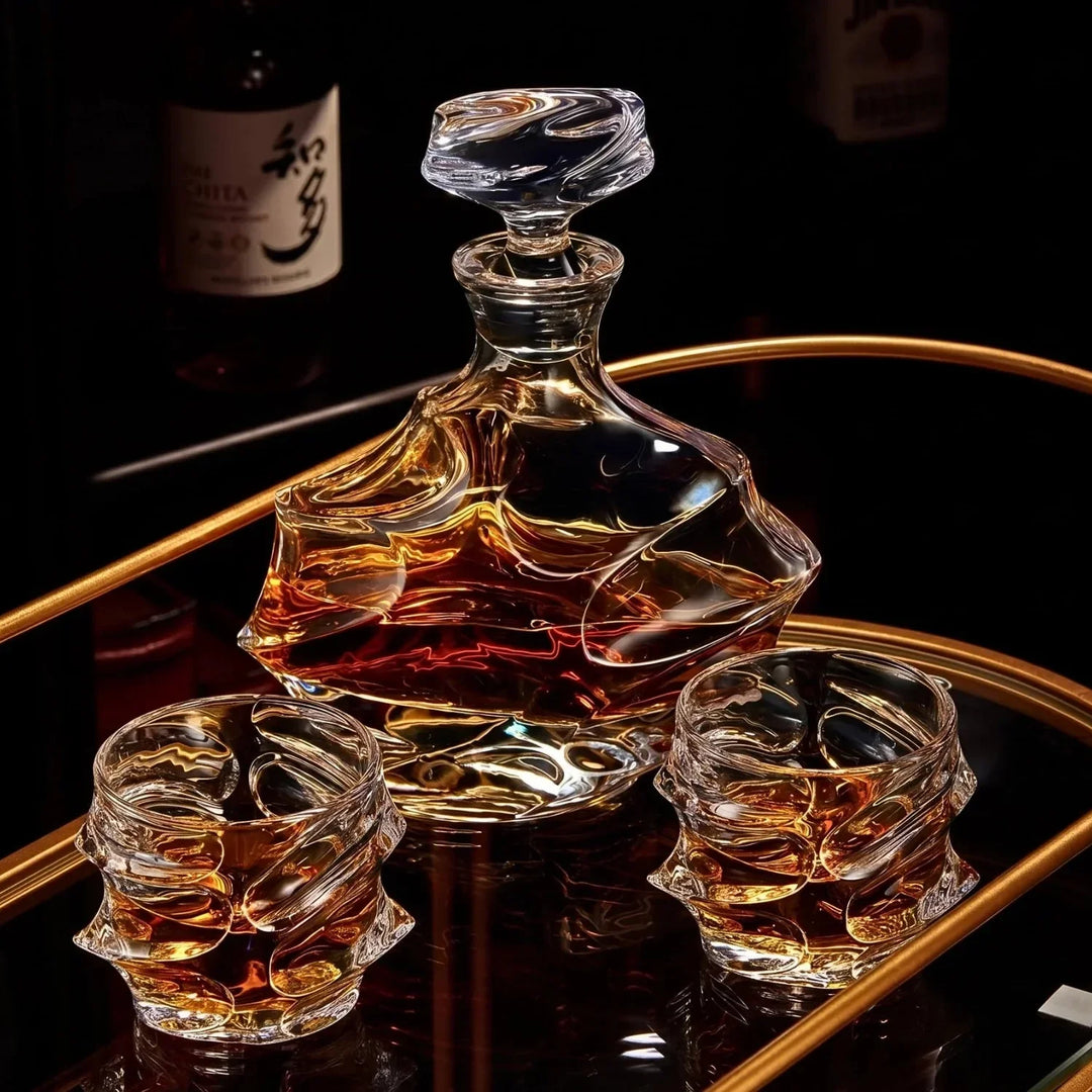 Arashi Japonský Krištáľový Whisky Pohár