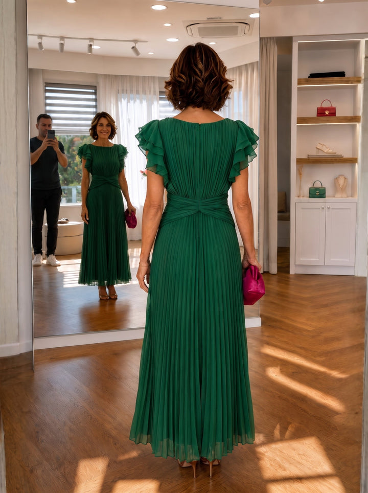 Karolinela – Plisované maxi šaty