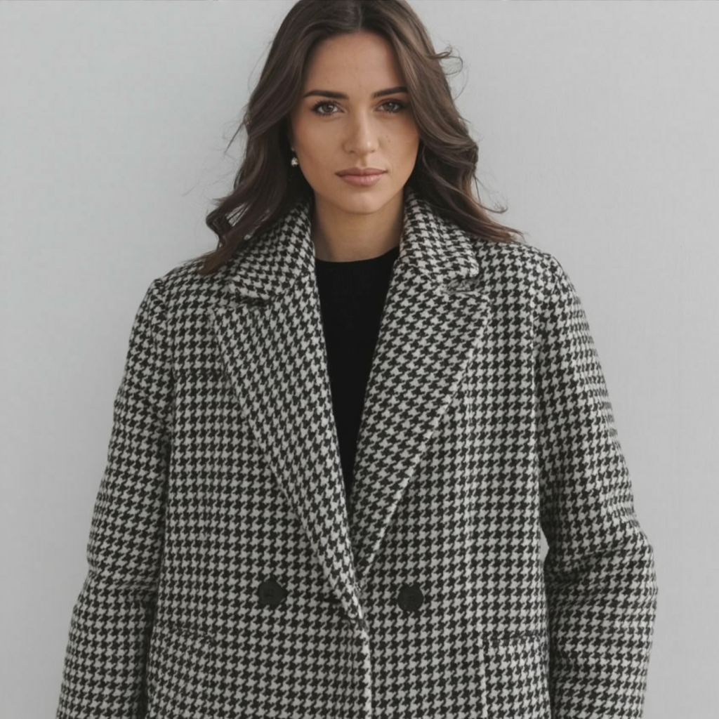 Antigona - Elegantný dlhý kabát s nadčasovým strihom a luxusným pocitom