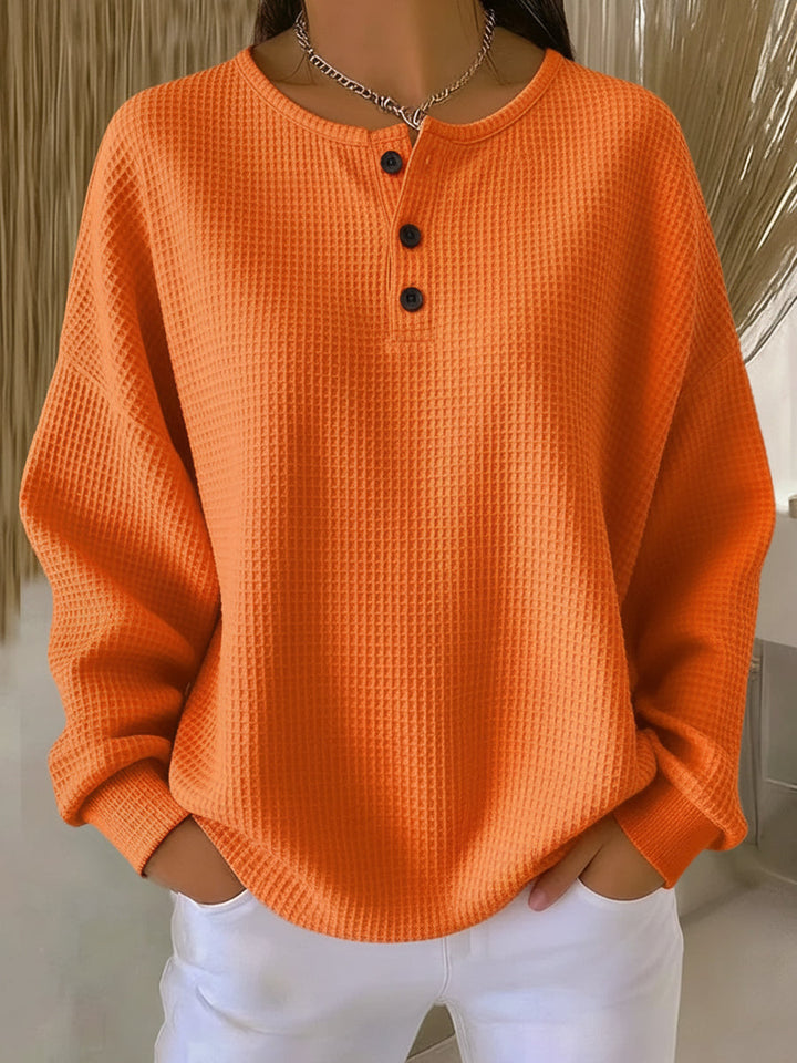Milagros | Henley Gofrada Mikina