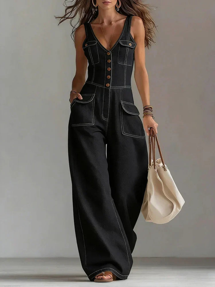 Sophie™ | Priestranný denim overall