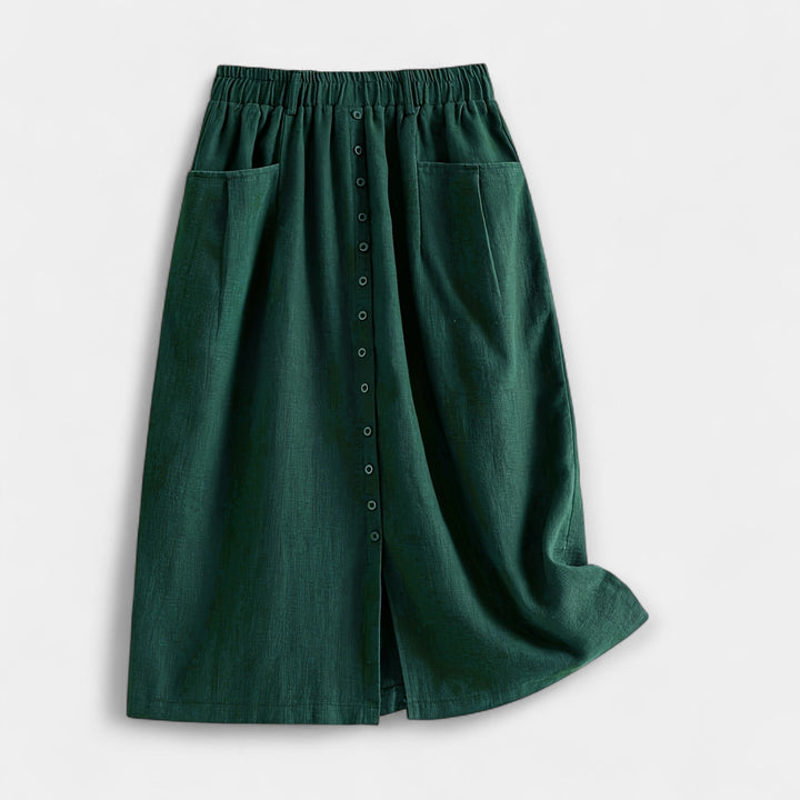 Midi Sukňa s Vintage Štýlom
