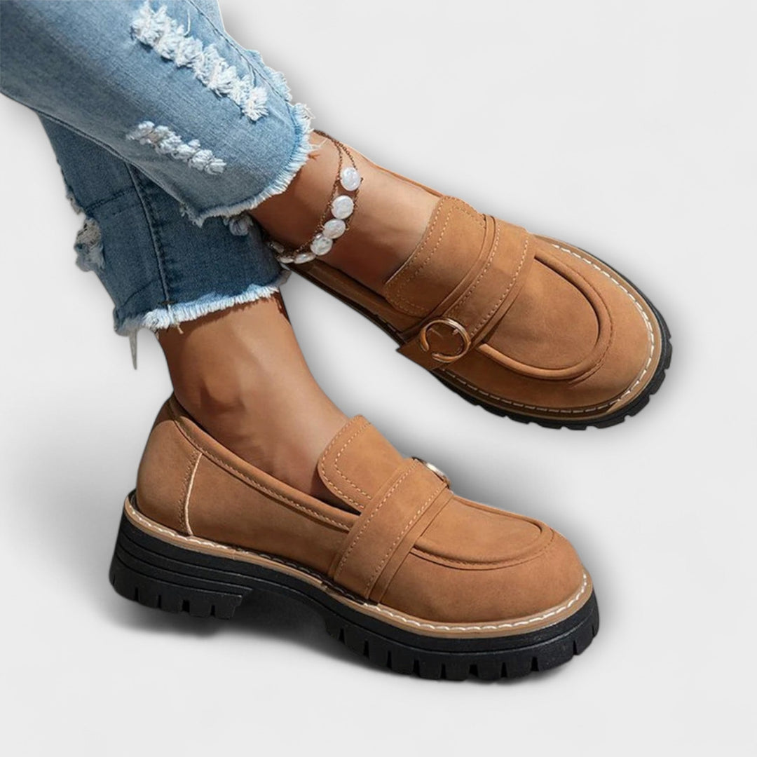 Dimitra - Casual Mokasíny s Okrúhlym Nosom - Pohodlné Vyhotovenie