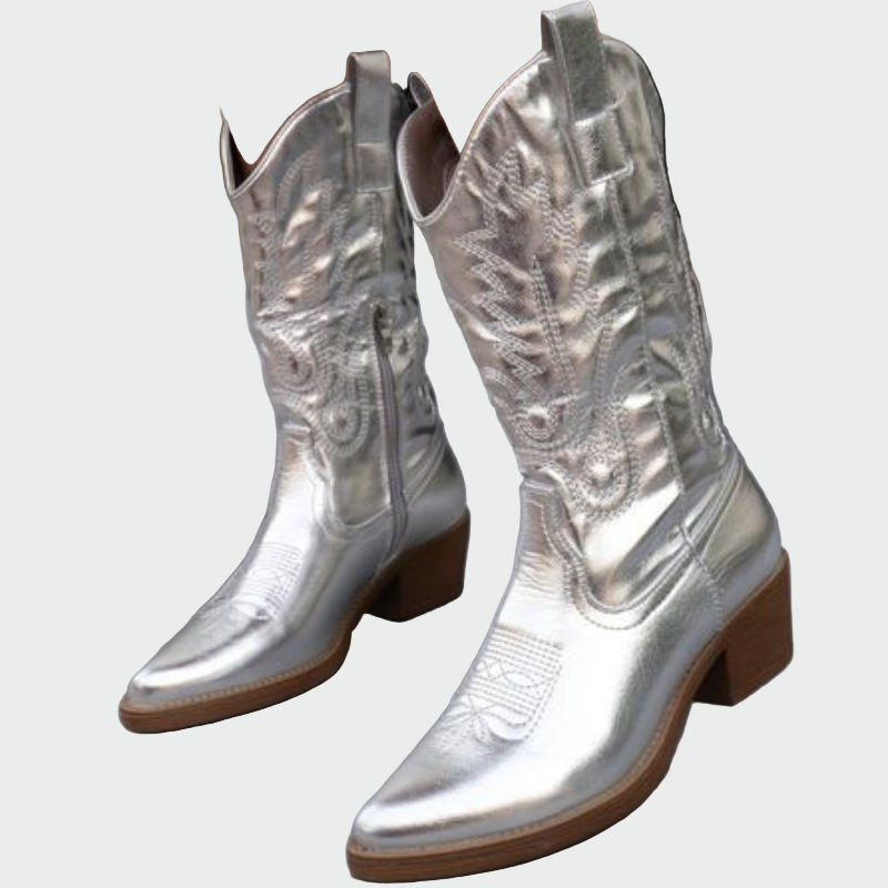 Aneta - Metalické cowboyské čižmy