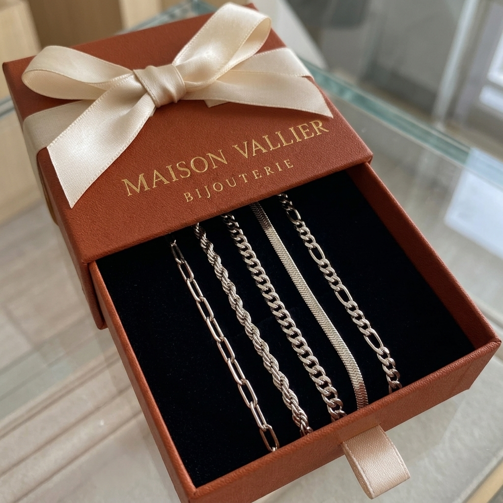 Ensemble de bracelets Ellis Renier | Or blanc
