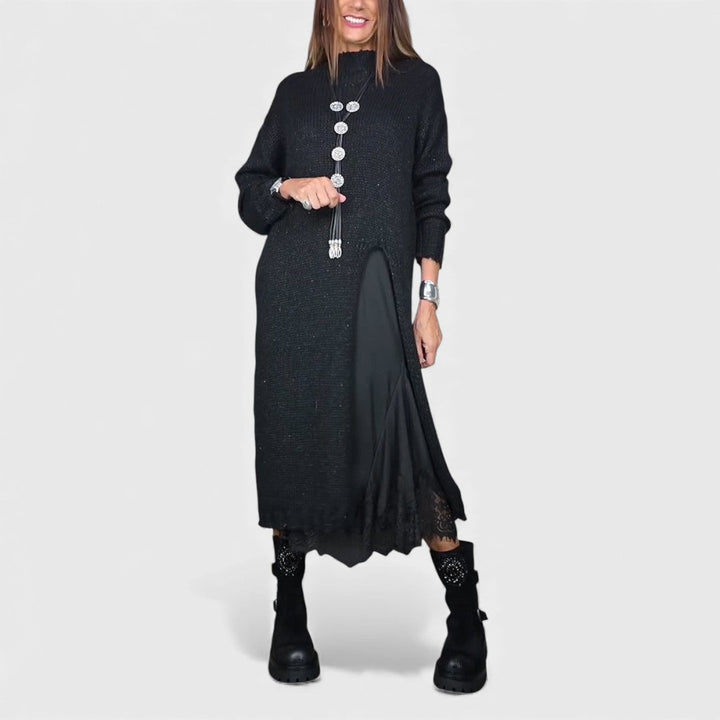 Lena - Elegantný dlhý pletený set