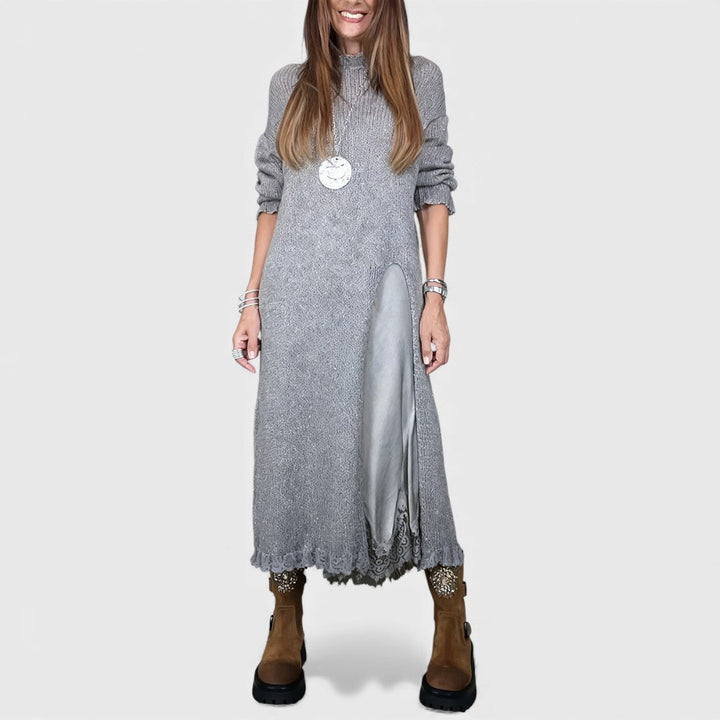 Lena - Elegantný dlhý pletený set