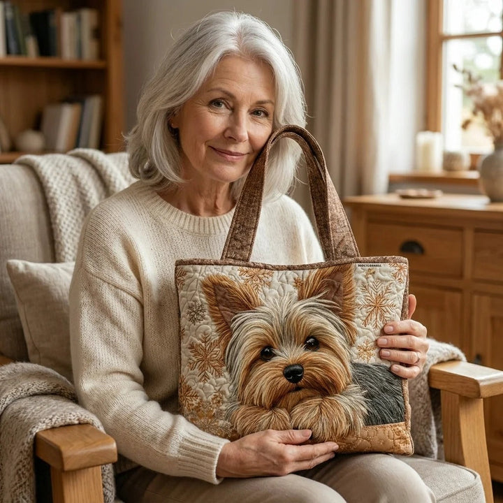 Quilted Tote Bag - Yorkshire Terrier
