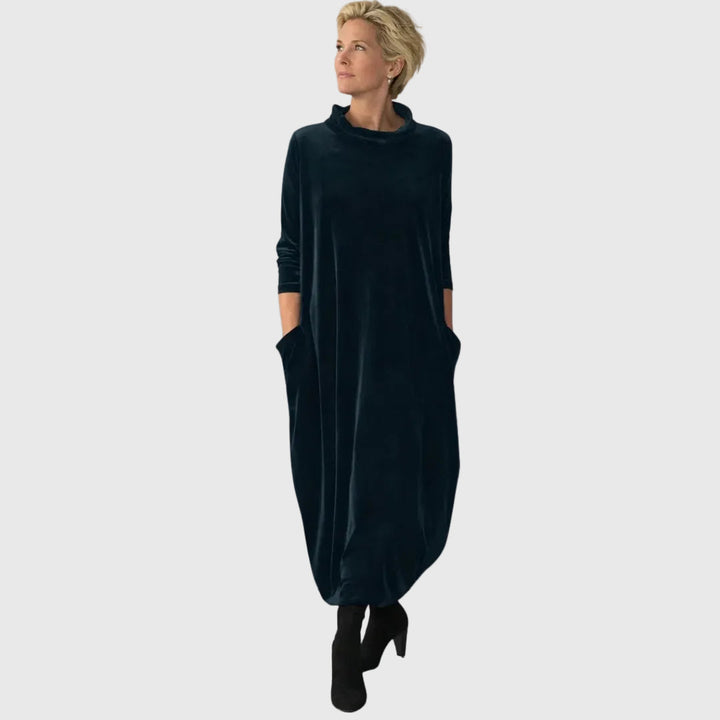 Karolína – Sametové maxi šaty