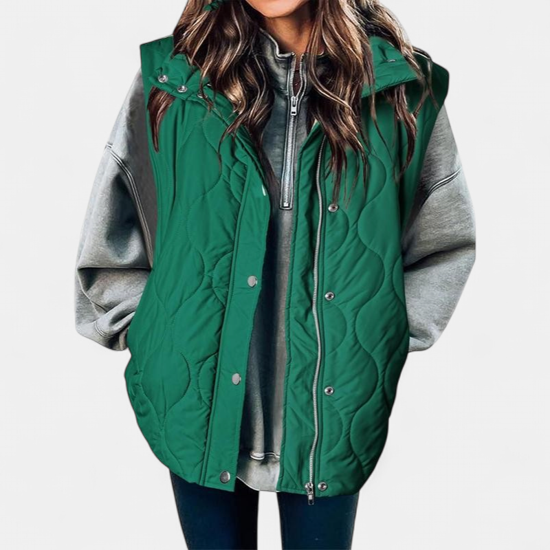 OLIVIA | Oversize prešívaná vesta