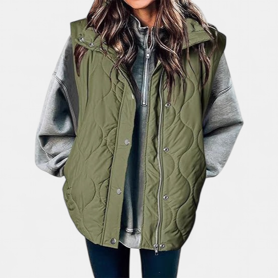 OLIVIA | Oversize prešívaná vesta