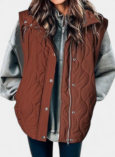OLIVIA | Oversize prešívaná vesta