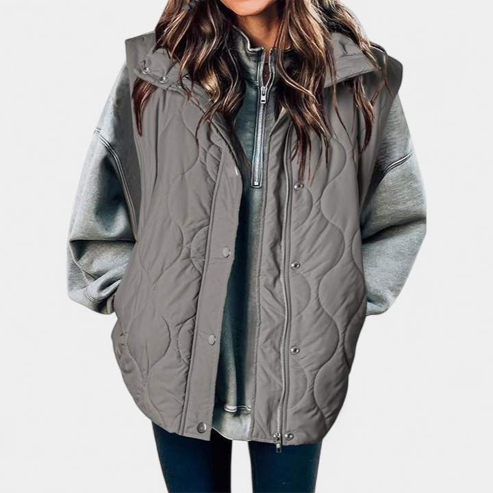 OLIVIA | Oversize prešívaná vesta