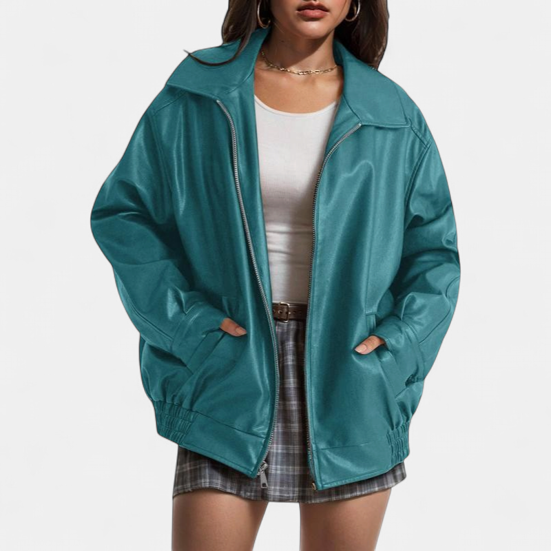 KENDRA | Oversize bunda s efektom semišu