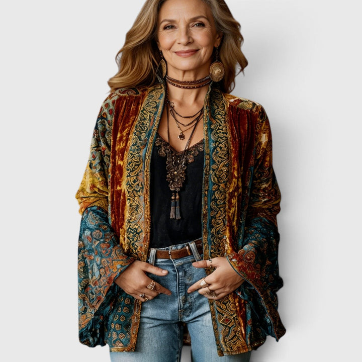 Lucia – vyšívaný kimono kardigán