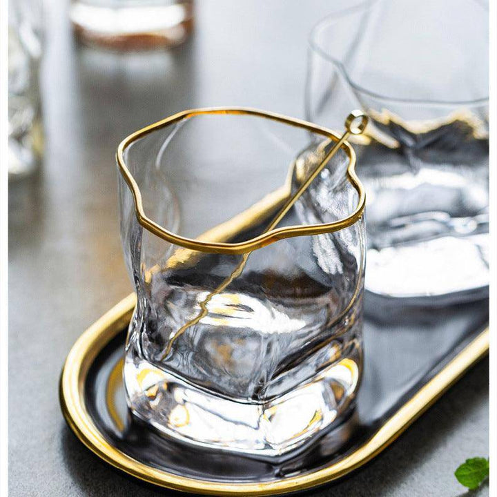 Hoshi Gold Japonský Kryštálový Whisky Pohár
