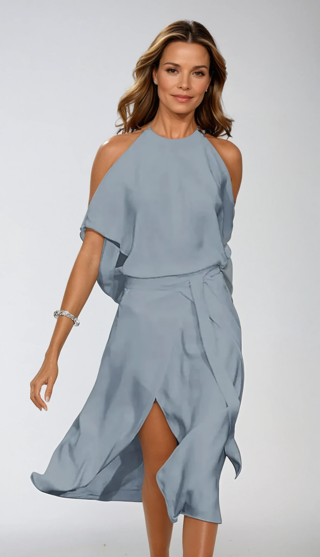 Amélia – Halter midi šaty